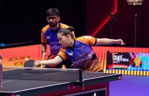 BUTTERFLY UTT SEASON 7: U MUMBA TT CLINCH FIRST TIE WIN IN GOLDEN POINT FINISH AGAINST DABANG DELHI TTC