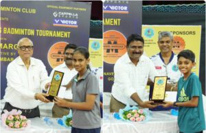 DOUBLE CROWN FOR PRATIK, KOMAL, PRIYANSH & SAACHI AT ALL GOA OPEN BADMINTON TOURNAMENT