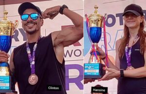 CLINTON TAVARES, HANSINE BENOIT, BLANCHE THEMUDO & UTTAM EXCEL AT 12TH ROTARY RAIN RUN