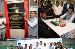 GOA ELEVATES COMPETITIVE CHESS ECOSYSTEM WITH INAUGURATION OF GOA CHESS ACADEMY, GM ETHAN VAZ FELICITATED WITH CASH AWARD OF RS. 5 LAKH
