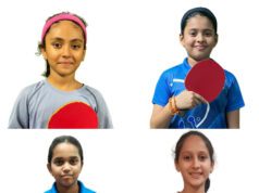ULHAS JEWELLERS – BPS MAJOR RANKING TT: ISHITA, TISHA, AARNA & SACHI DESSAI ENTER U-15 GIRLS SEMI-FINALS