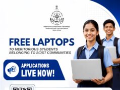 REGISTRATION OPENS FOR LAPTOP SCHEME FOR MERITORIOUS SC/ST STUDENTS