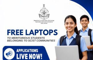 REGISTRATION OPENS FOR LAPTOP SCHEME FOR MERITORIOUS SC/ST STUDENTS
