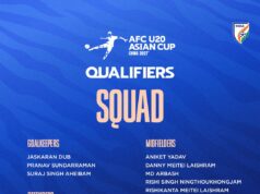 AFC U20 ASIAN CUP 2027 QUALIFIERS: HEAD COACH MAHESH GAWALI NAMES INDIA SQUAD