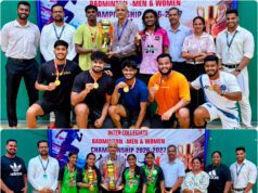 GOA UNIVERSITY INTER-COLLEGIATE BADMINTON CHAMPIONSHIPS 2026-27: DON BOSCO COLLEGE PANJIM & ST XAVIER’S COLLEGE EMERGE CHAMPIONS