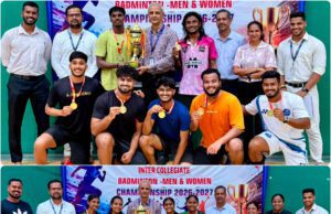 GOA UNIVERSITY INTER-COLLEGIATE BADMINTON CHAMPIONSHIPS 2026-27: DON BOSCO COLLEGE PANJIM & ST XAVIER’S COLLEGE EMERGE CHAMPIONS