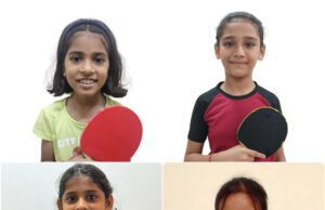 38TH SALGAOCAR MAJOR RANKING TABLE TENNIS: ANAYA, VANLALHRIATPUII, TVISHA & SHAURYA STORM INTO GIRLS U-11 SEMI-FINALS