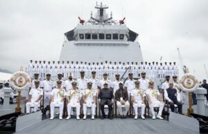 INS SAMARTHAK: VICE-PRESIDENT C. P. RADHAKRISHNAN COMMISSIONS INDIAN NAVY’S FIRST INDIGENOUS MULTI-PURPOSE VESSEL AT KARWAR
