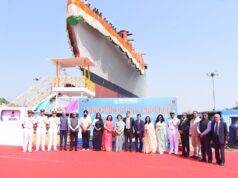SRISHTI: NEXT GENERATION OFFSHORE PATROL VESSEL LAUNCHED AT GOA SHIPYARD