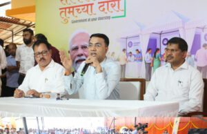 ‘SARKAR TUMCHYA DAARI’ PROGRAMME HELD AT SANGUEM TO ADDRESS PUBLIC GRIEVANCES