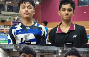 SHAHEEN–ASWIN SPEARHEAD GOA CHALLENGE; BORNIL–HARDIK HEADLINE ALL INDIA JUNIOR RANKING BADMINTON TOURNAMENT, MAIN DRAW ACTION FROM TUESDAY