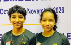 GOA’S AMAIRA DHUMATKER STORMS INTO U13 DOUBLES FINALS IN MUMBAI